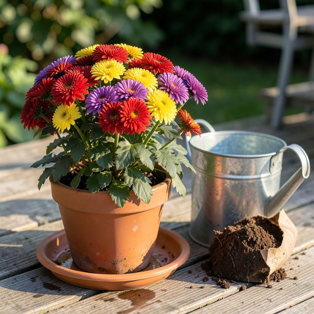 How Often Should Potted Mums Be Watered: Keep Them Thriving All Season