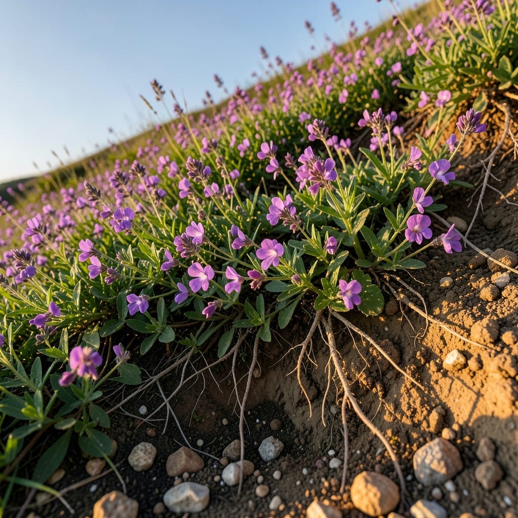 Vetch Flowers for Erosion Control