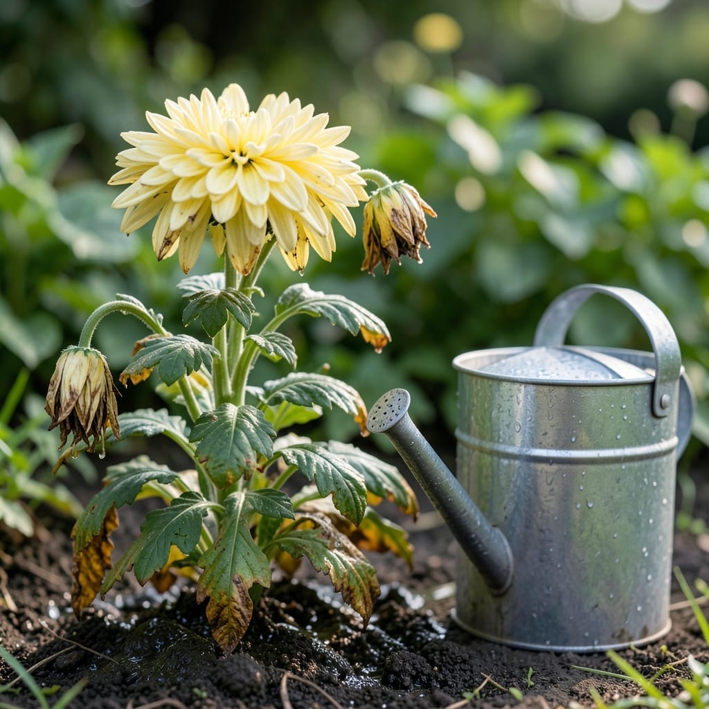 Overwatered Plant Overwatered Mums: Root Revival in 5 Simple Steps Overwatered Plant Overwatered Mums: Root Revival in 5 Simple Steps