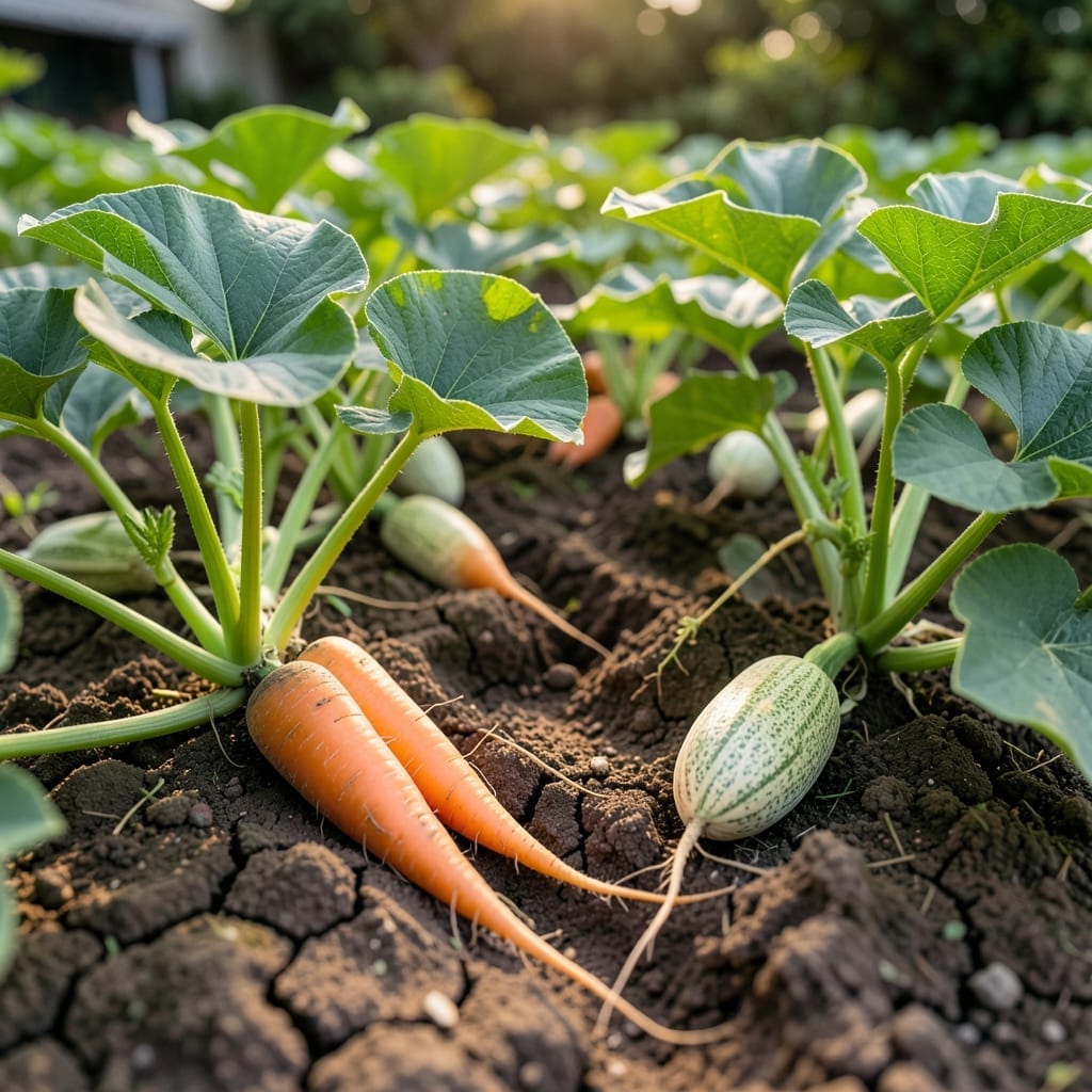 Carrots for Soil Aeration