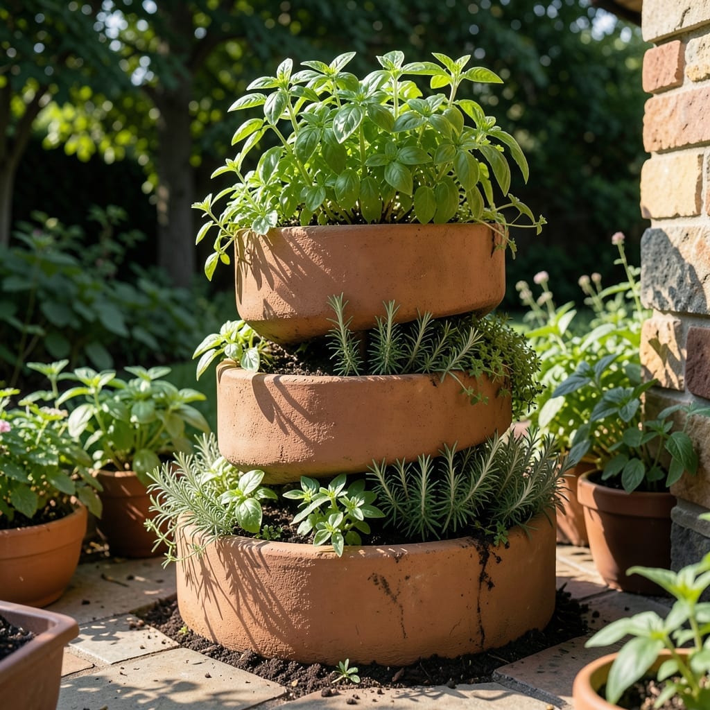 Herb Spiral Tower Planter