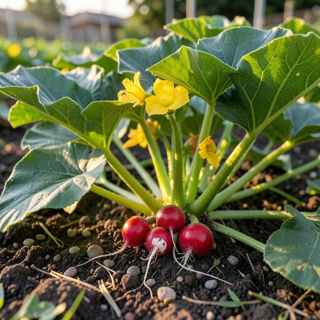 Squash and Radishes