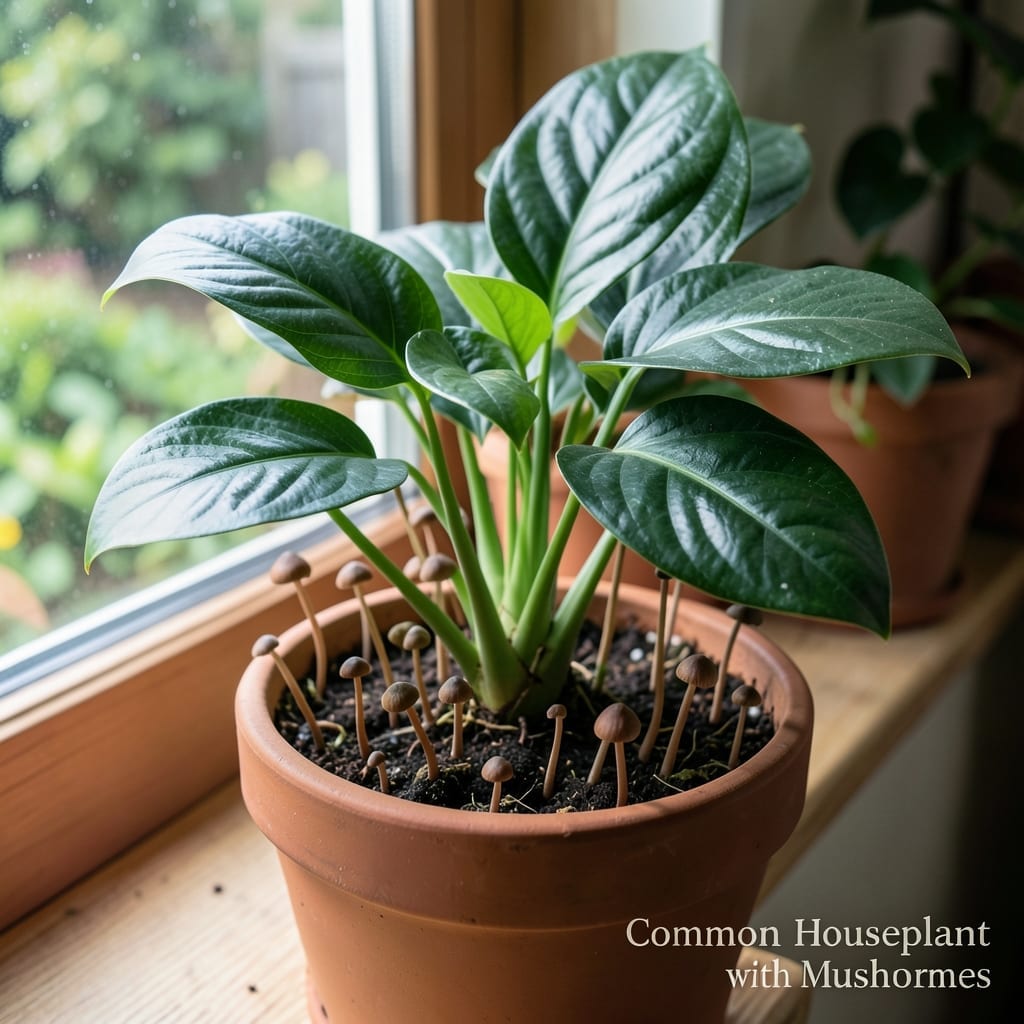 Brown Mushrooms In Potted Plants: Visual ID And Safe Removal For Healthy Soil
