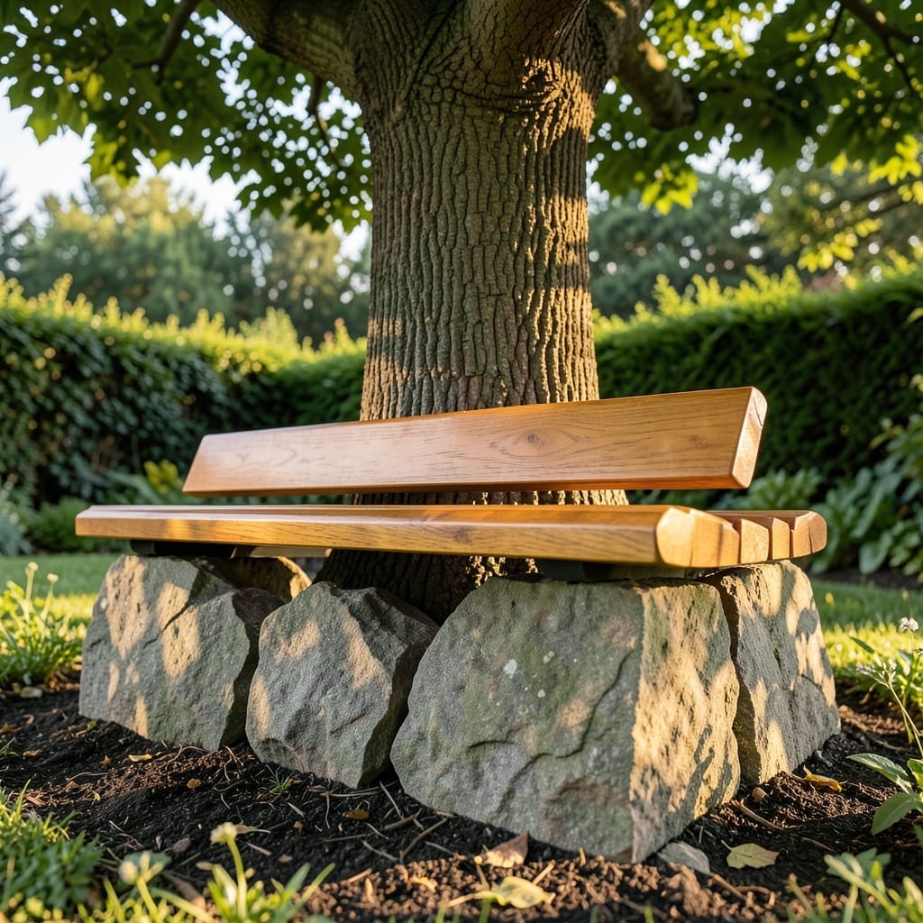 Stone and Wood Combo Bench