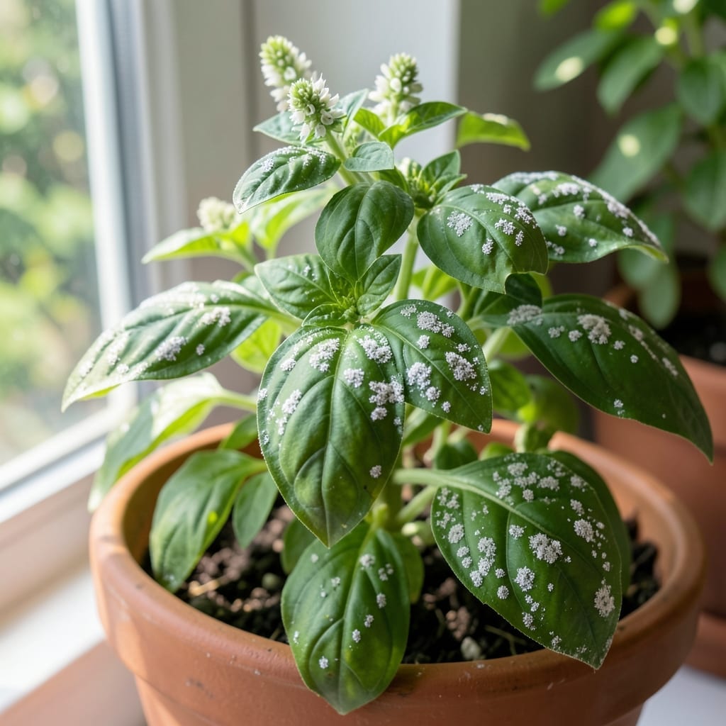Powdery Mildew Basil: Visual Guide to Spot and Treat the Fungus
