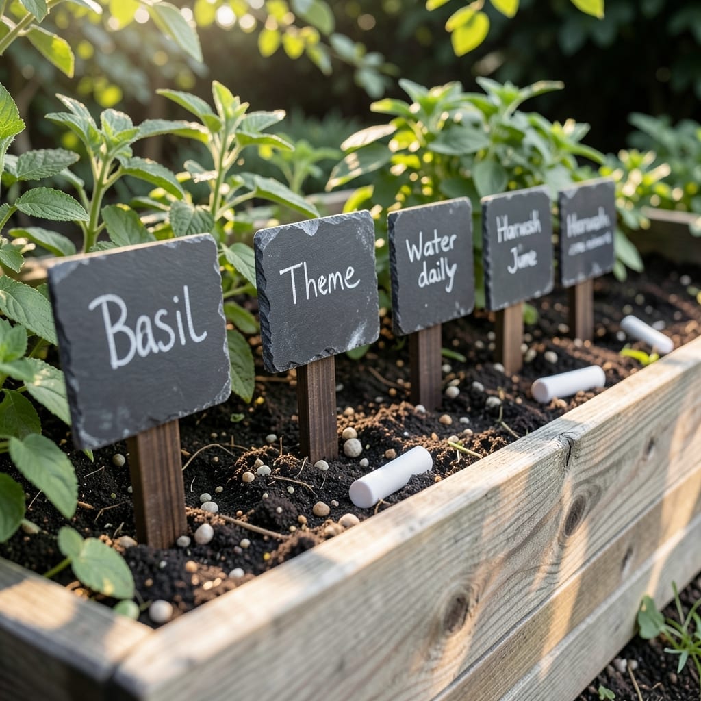 Chalkboard Plant Markers