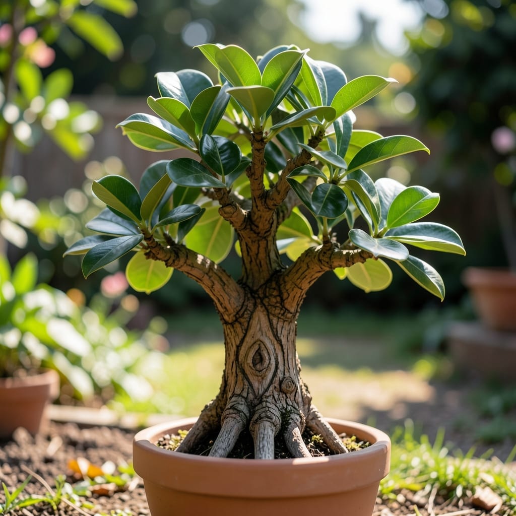 Bonsai Ficus with Miniature Trunk