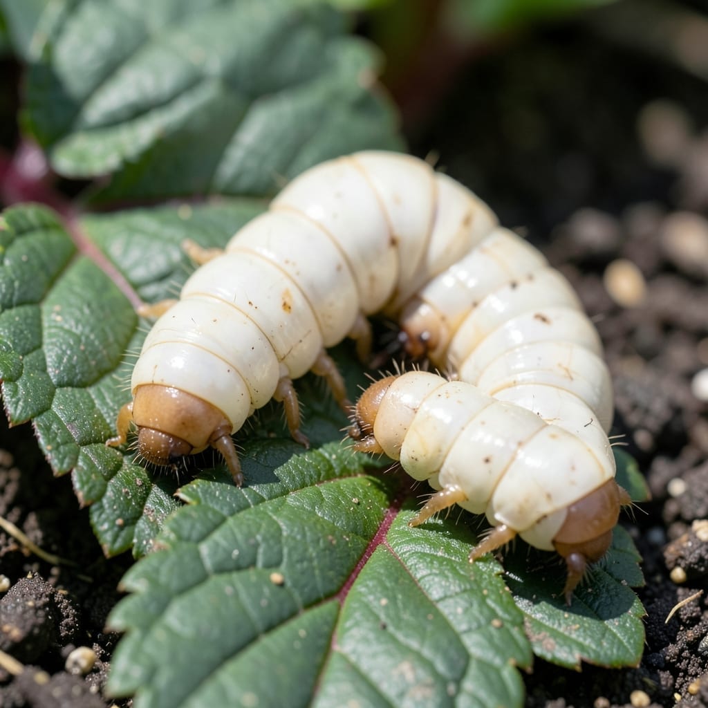 What Do Japanese Beetle Grubs Look Like: White C-Shaped Larvae in Soil