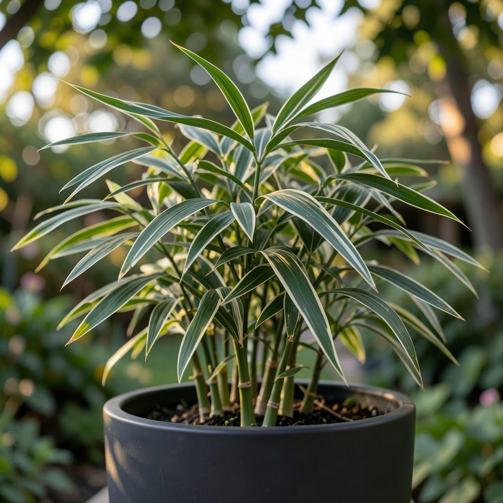 Dwarf White Stripe Bamboo