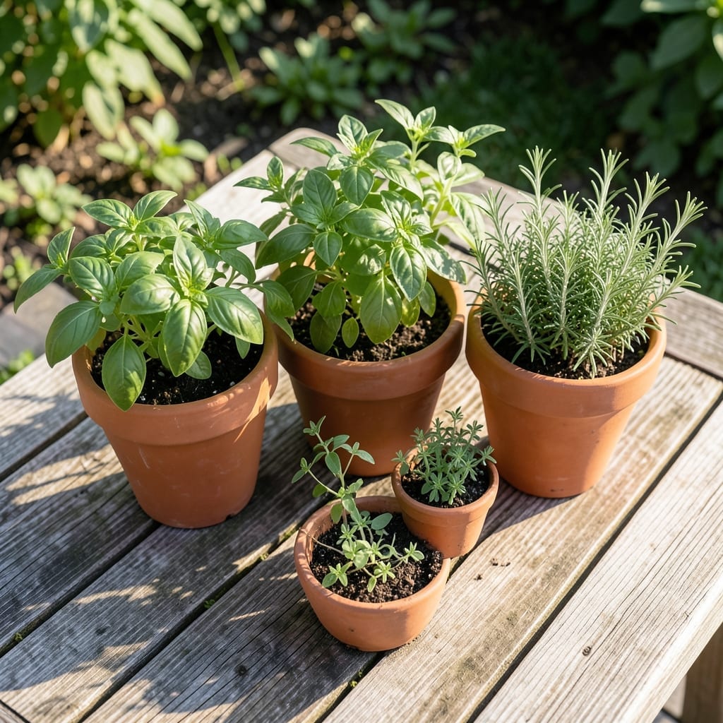 Herb Trio Basil Thyme Rosemary