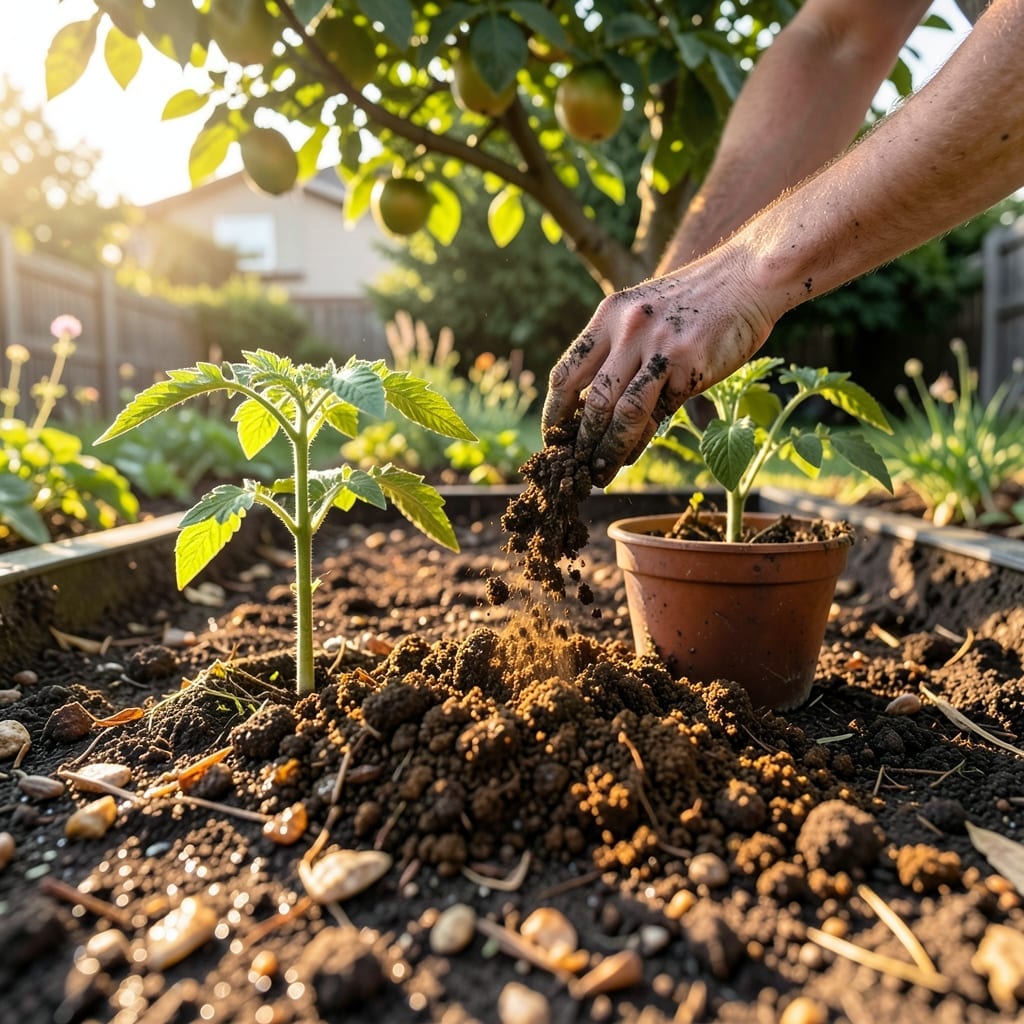 Compost-Enriched Garden Soil