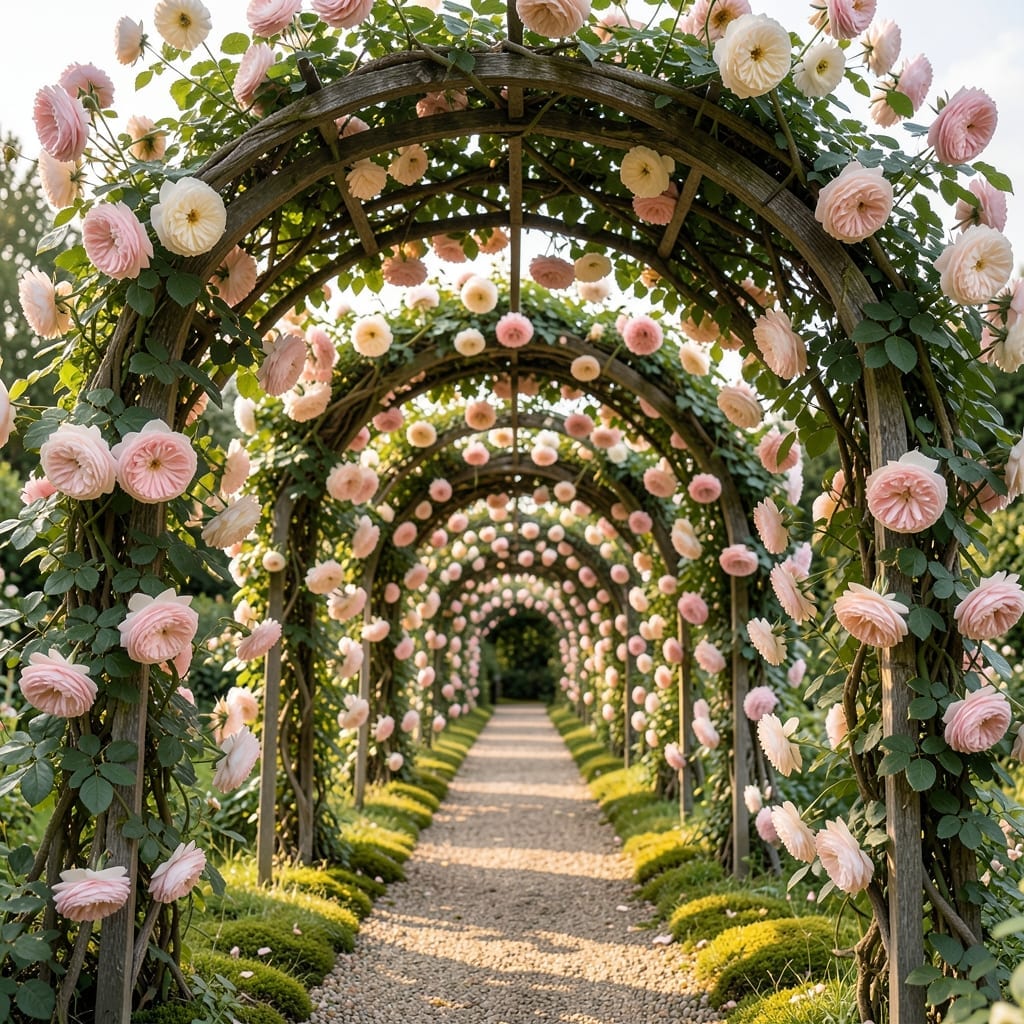 Rambling Rose Archway Entrance