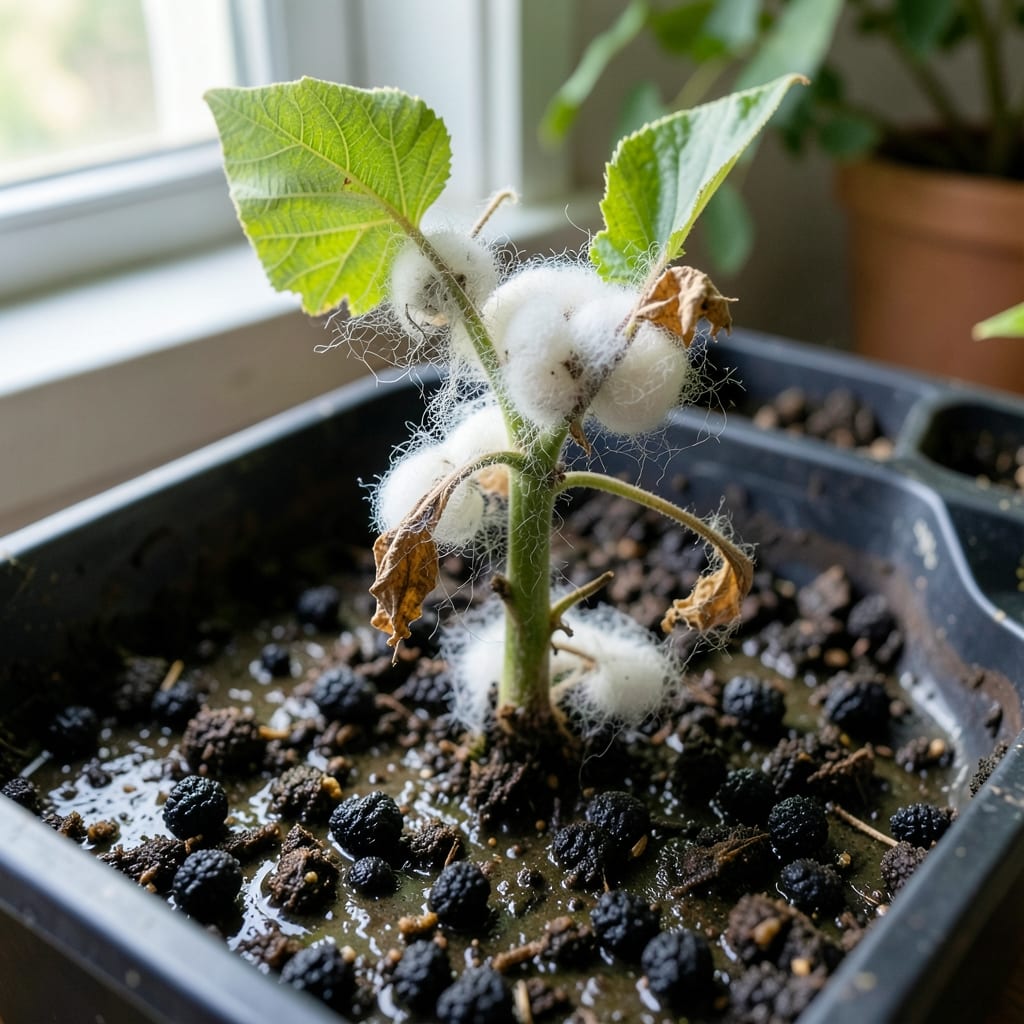 White Mold Seedlings: Early Signs and Organic Removal Methods