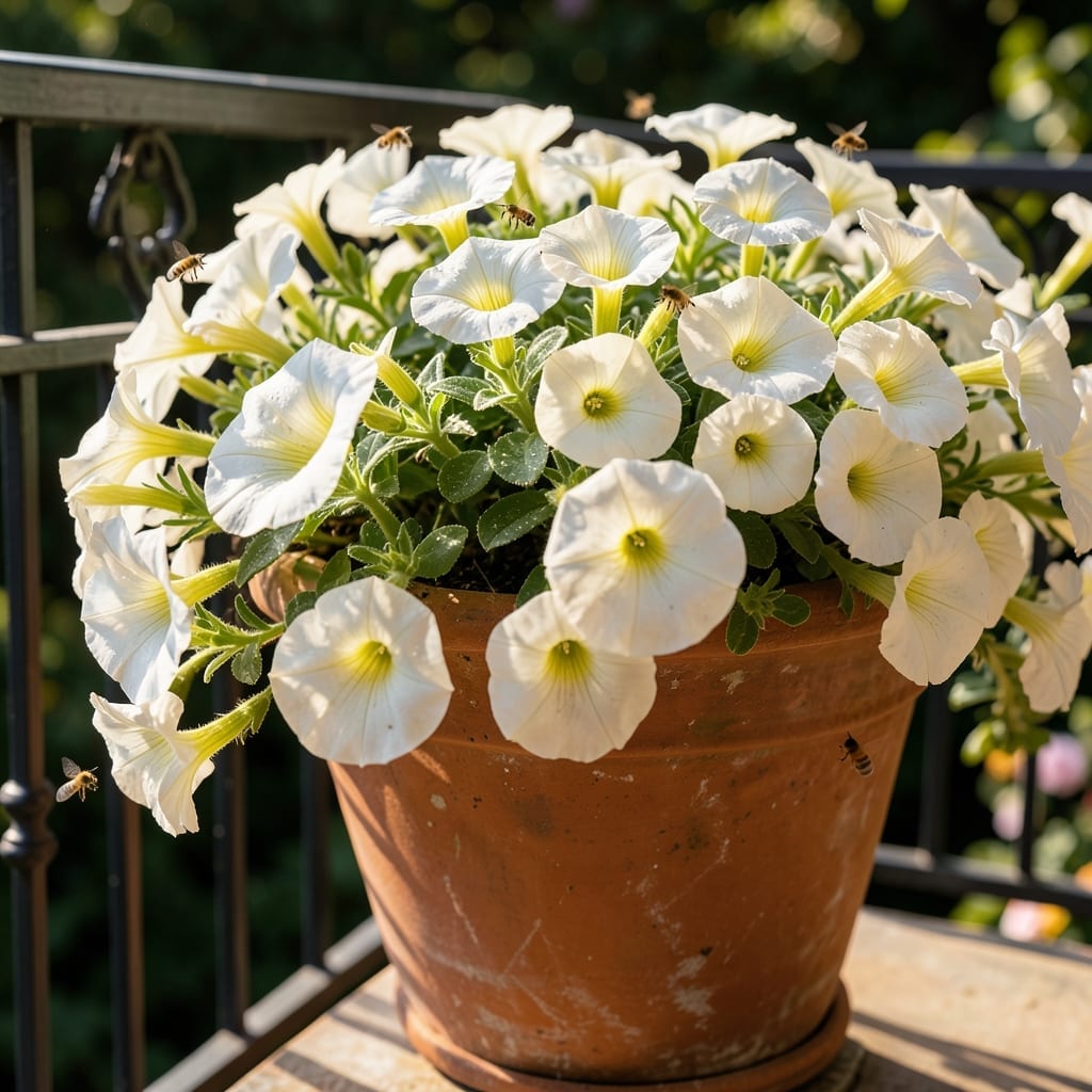 Classic White Petunias