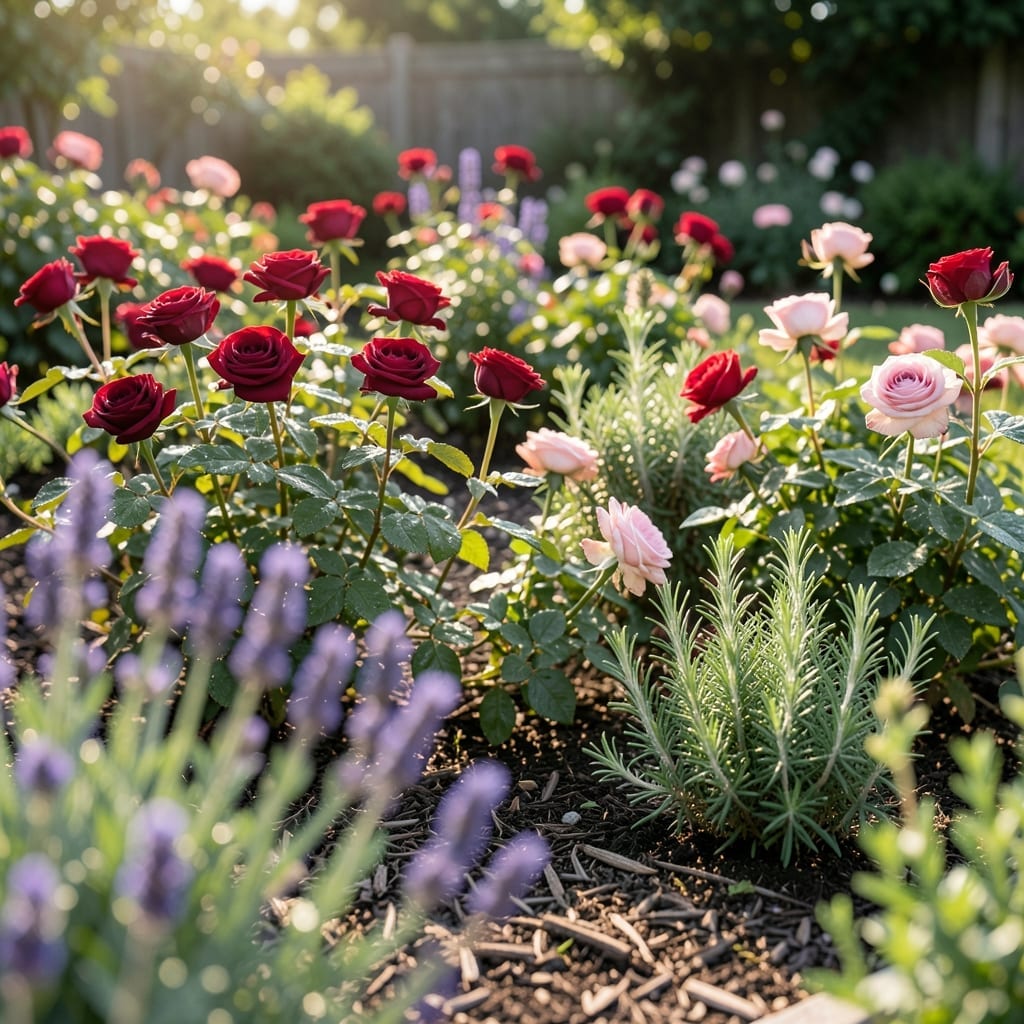 Rose and Herb Companion Garden