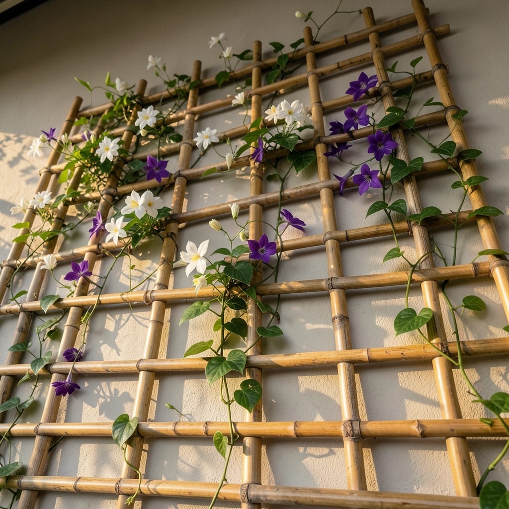Bamboo Trellis Climbing Wall