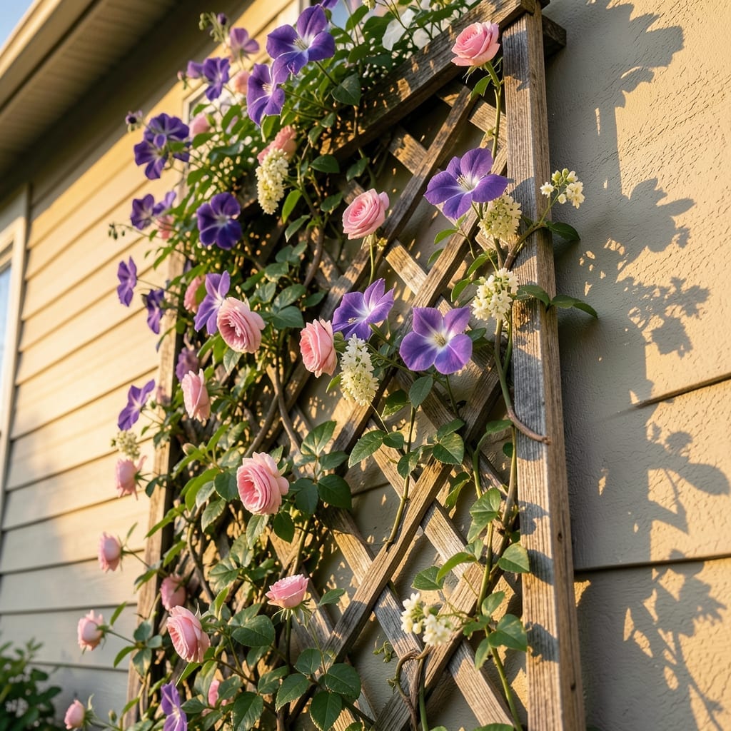 Vertical Garden on a Trellis