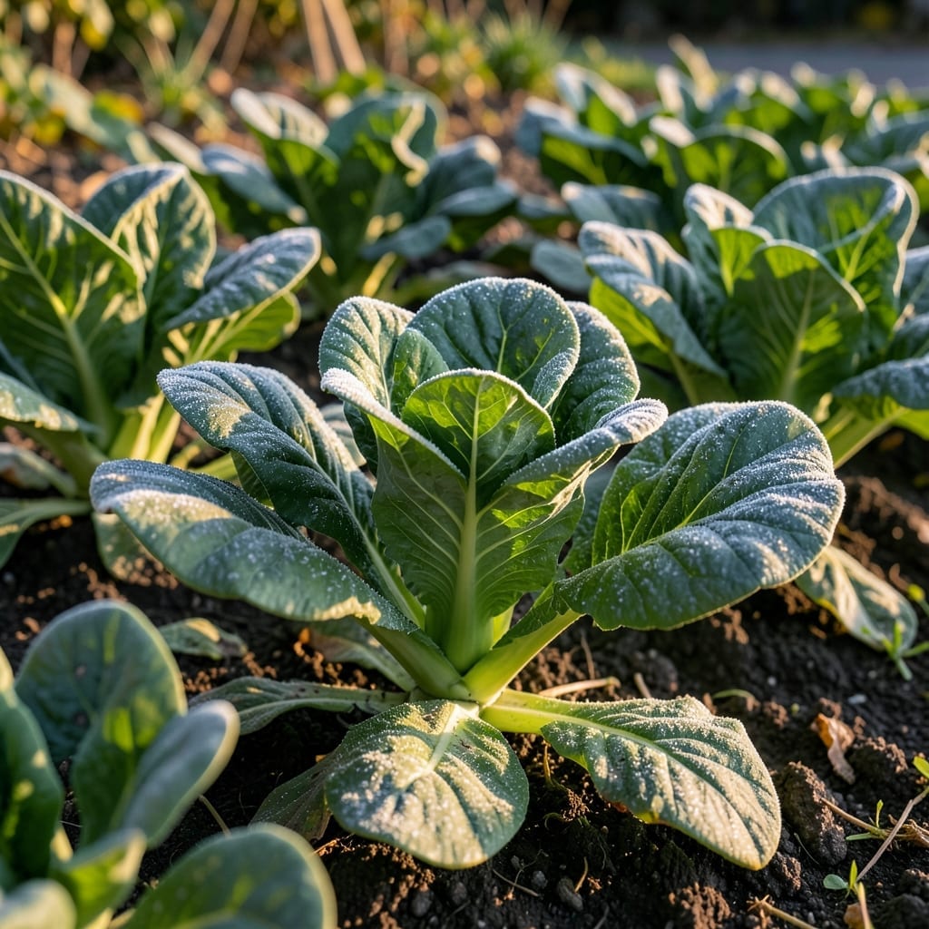 Collard Greens in Autumn