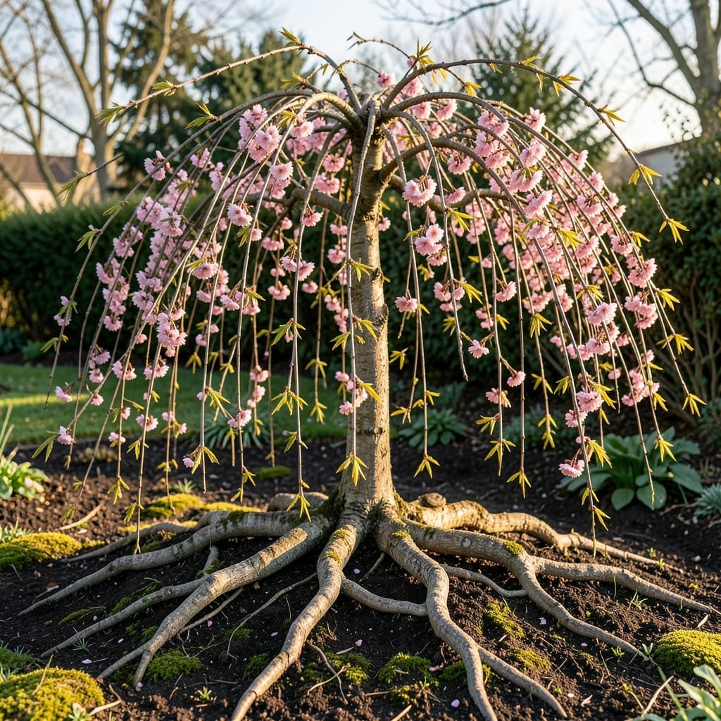 Weeping Cherry Root System: Shallow and Fibrous Growth Guide Weeping Cherry Root System: Shallow and Fibrous Growth Guide