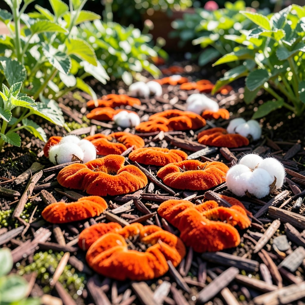 Red Mulch Fungus: Visual Guide to Safe Removal and Prevention Red Mulch Fungus: Visual Guide to Safe Removal and Prevention