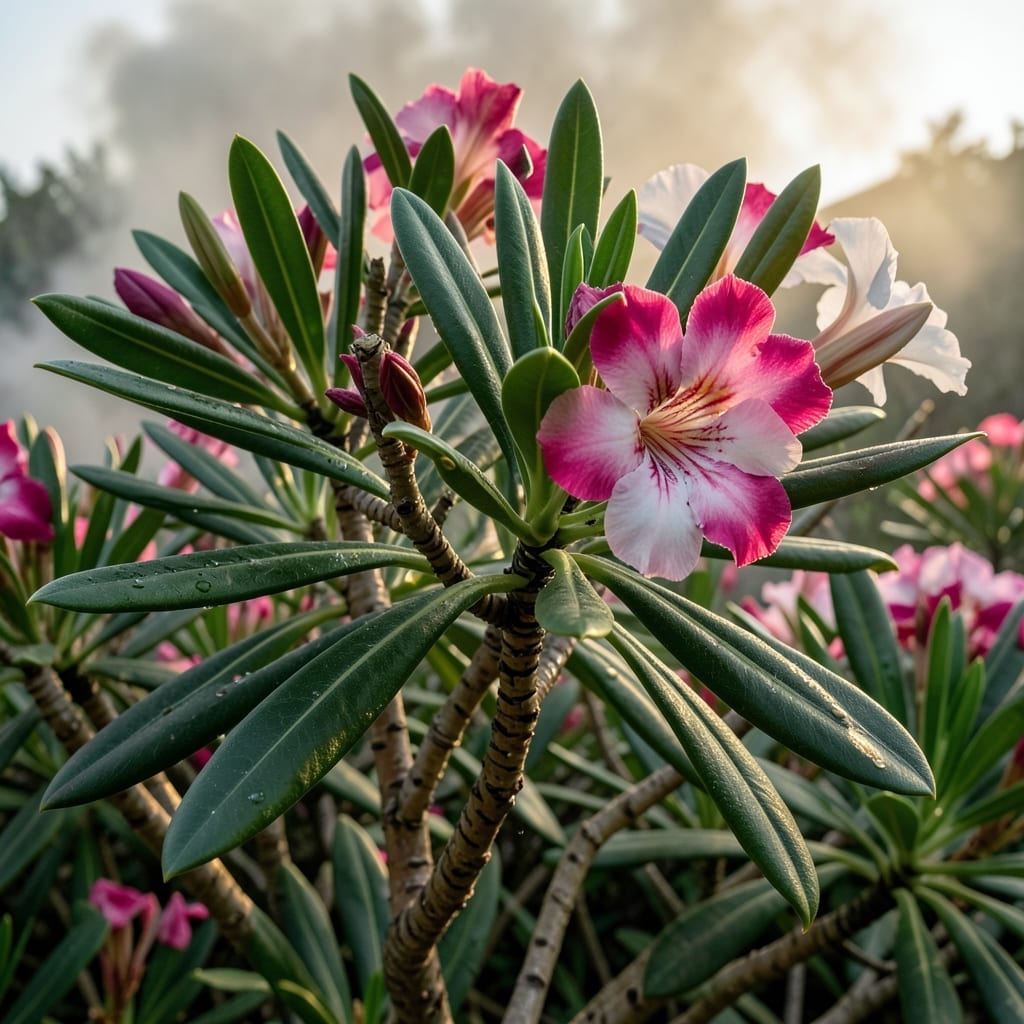 Oleander with Edible Plants