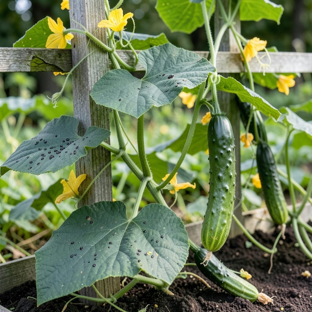 Little Black Dots on Cucumber Plants: Fungal Spot Identification and Fix