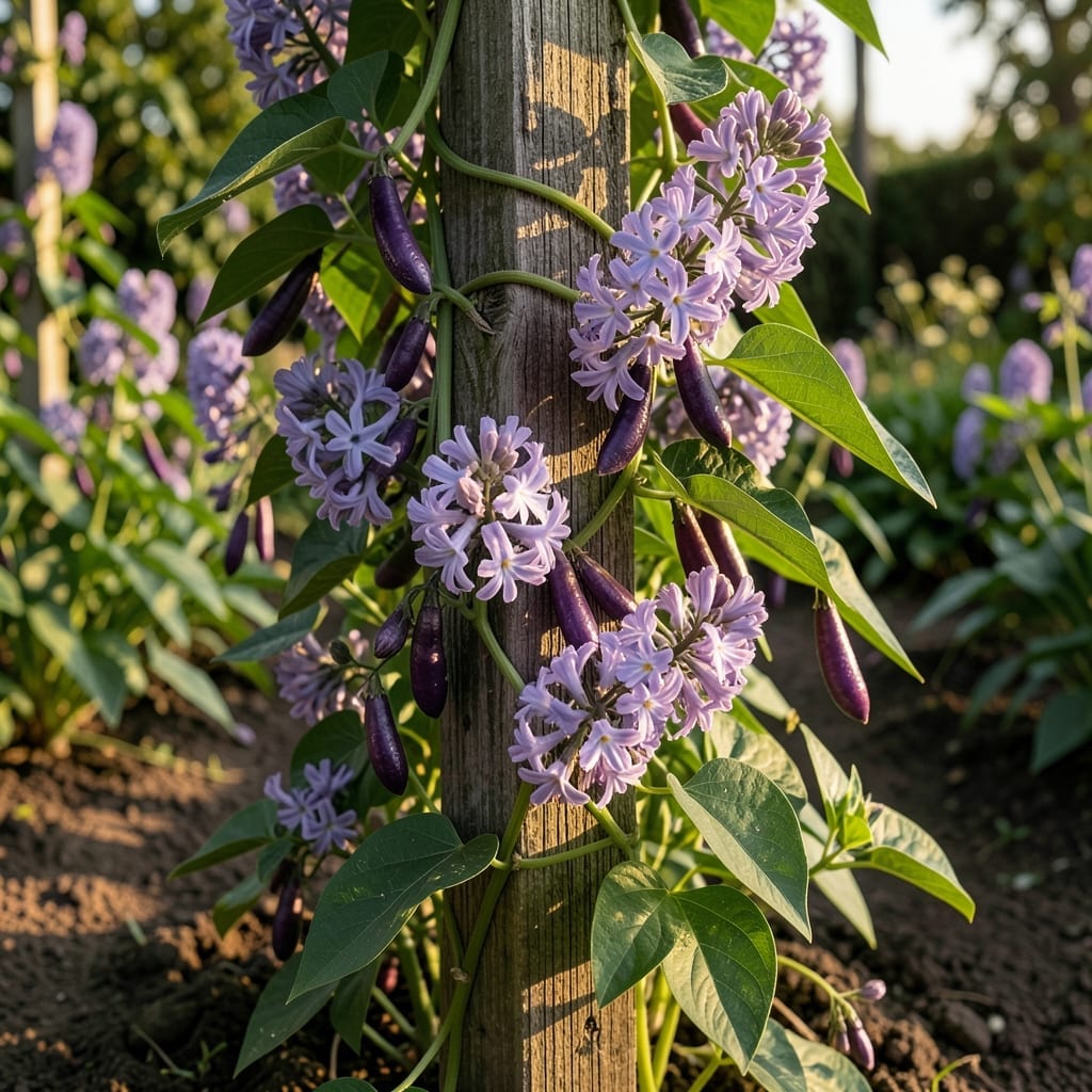 Purple Hyacinth Bean for Edible Pods
