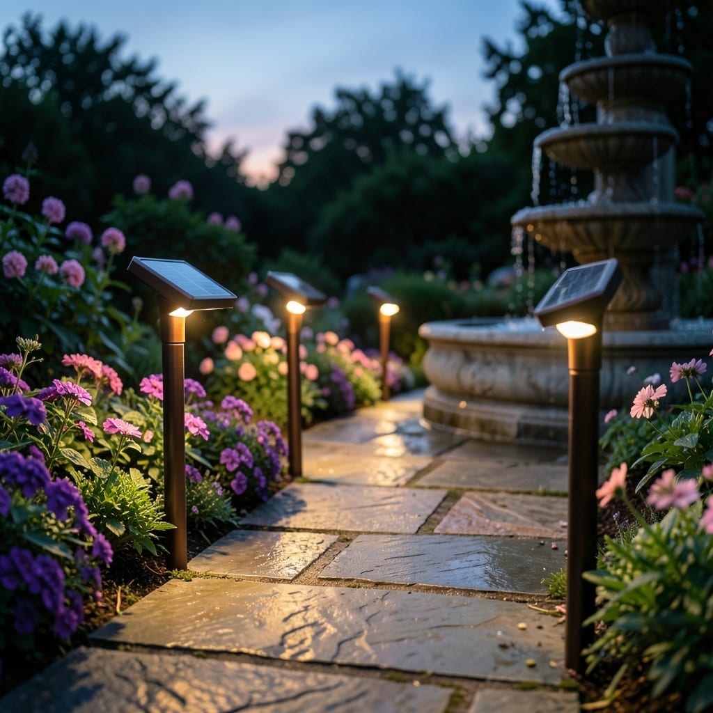 Solar-Powered Garden Lights