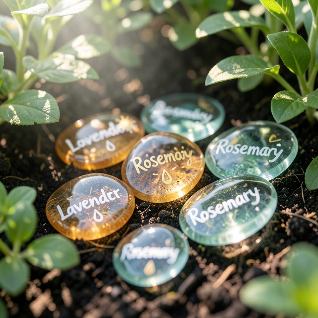 Glass Pebble Labels