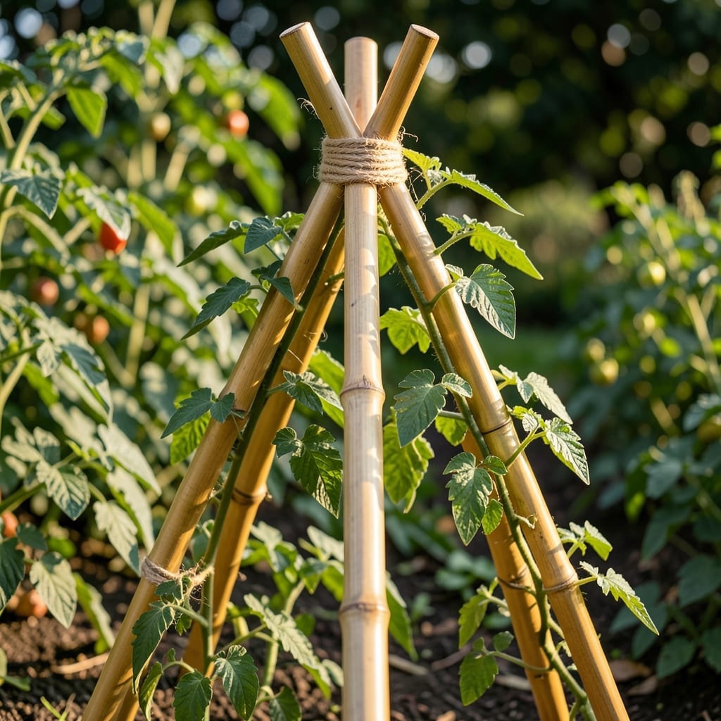 Bamboo Teepee Trellis