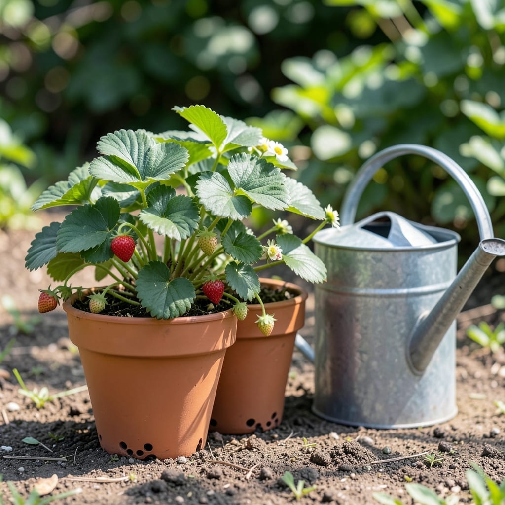 How to Water Strawberries in Pots: Seasonal Schedule for Bigger Harvests