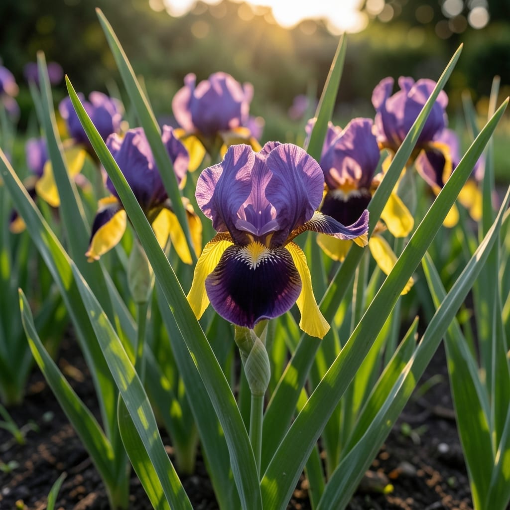 Irises with Sword-Like Leaves