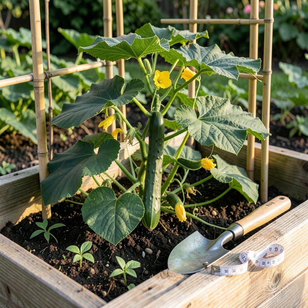 How Far Apart to Plant Cucumbers in a Raised Bed: Optimal Spacing for Healthy Vines How Far Apart to Plant Cucumbers in a Raised Bed: Optimal Spacing for Healthy Vines
