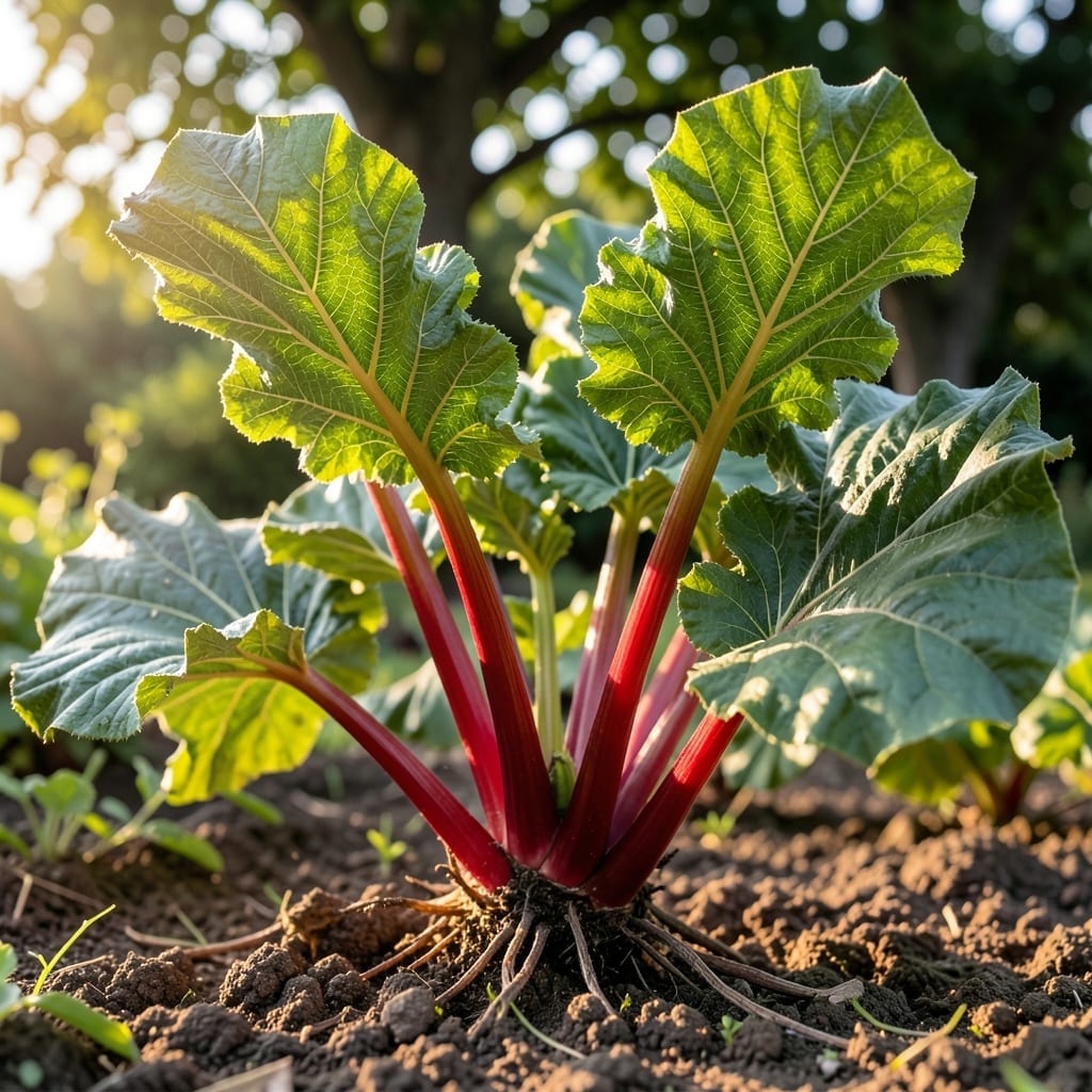 Rhubarb Plants for Tart Desserts