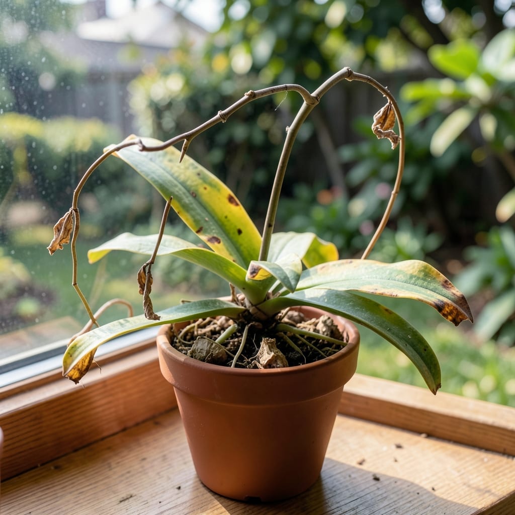 Shriveled Orchid Leaves: Root Causes and Revival Techniques Shriveled Orchid Leaves: Root Causes and Revival Techniques