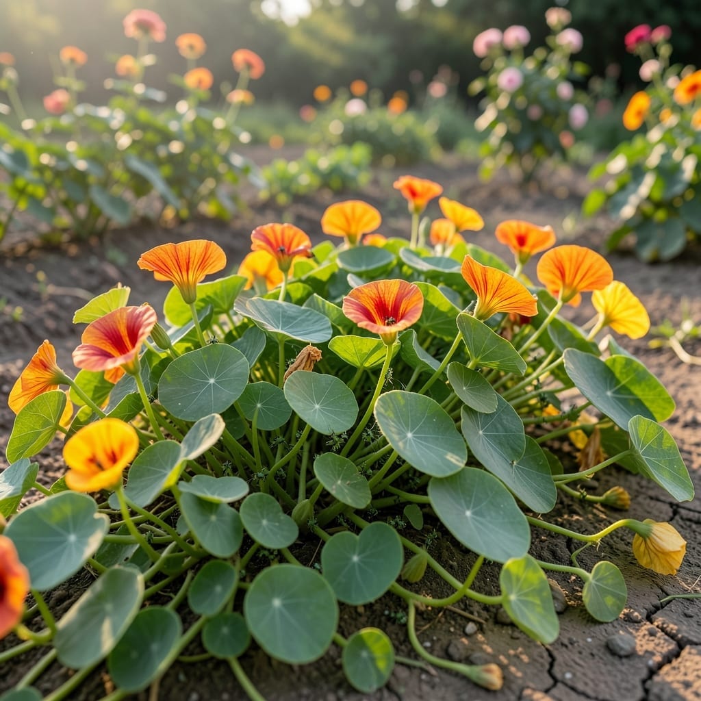 Nasturtiums as Edible Pest Traps