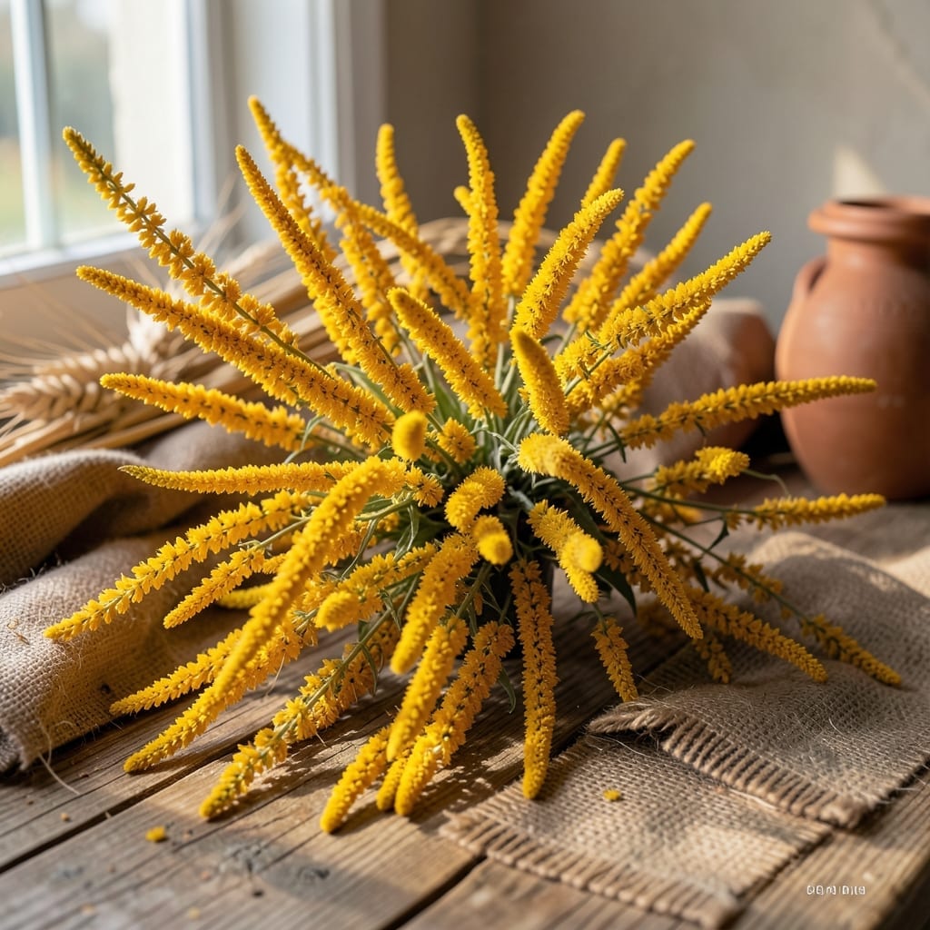 Dried Goldenrod Flowers