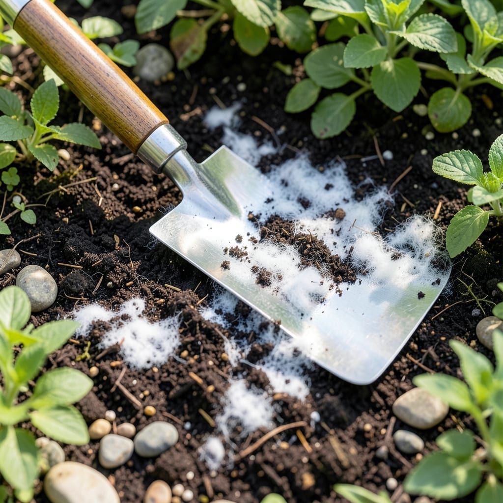 Garden Soil Has White Fungus: Identification and Organic Solutions Garden Soil Has White Fungus: Identification and Organic Solutions