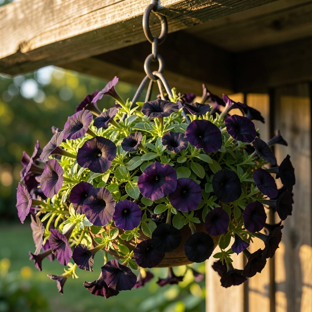 Diamantina Black Petunia