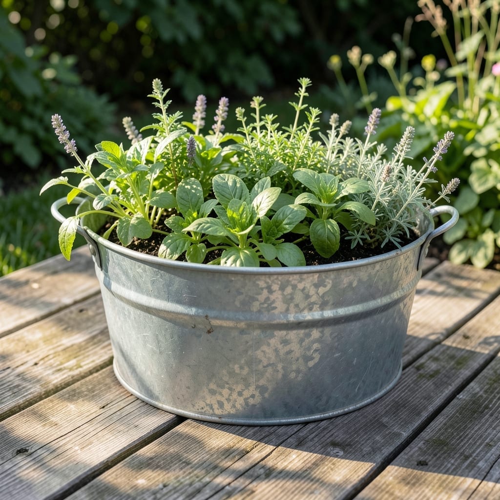 Galvanized Stock Tank Garden