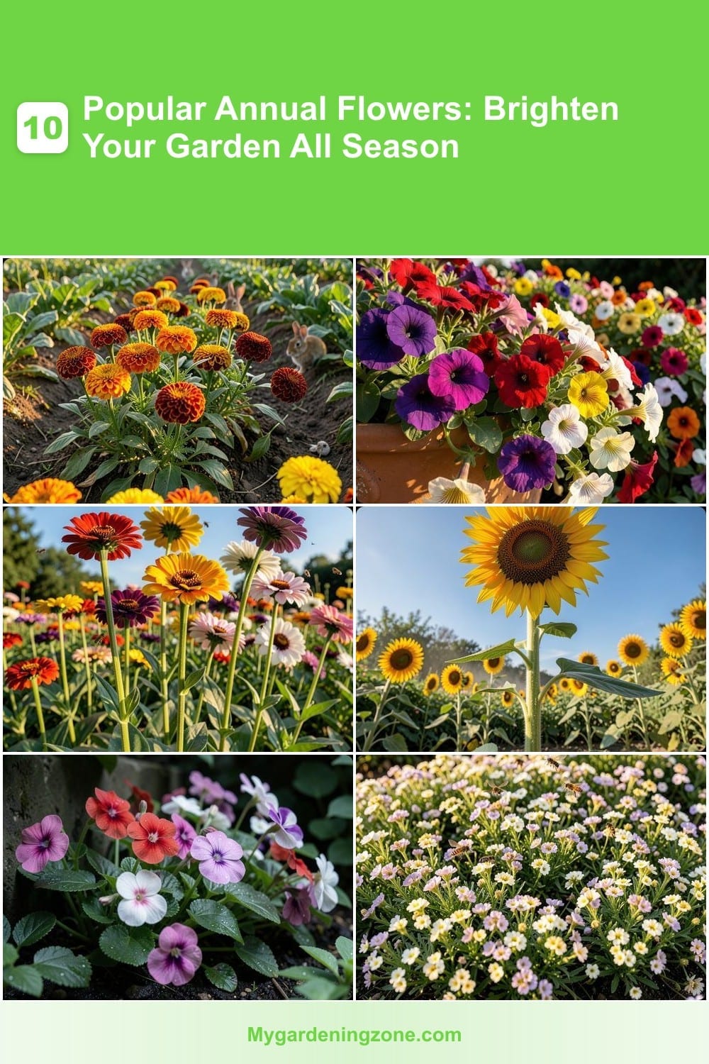 10 Popular Annual Flowers: Brighten Your Garden All Season