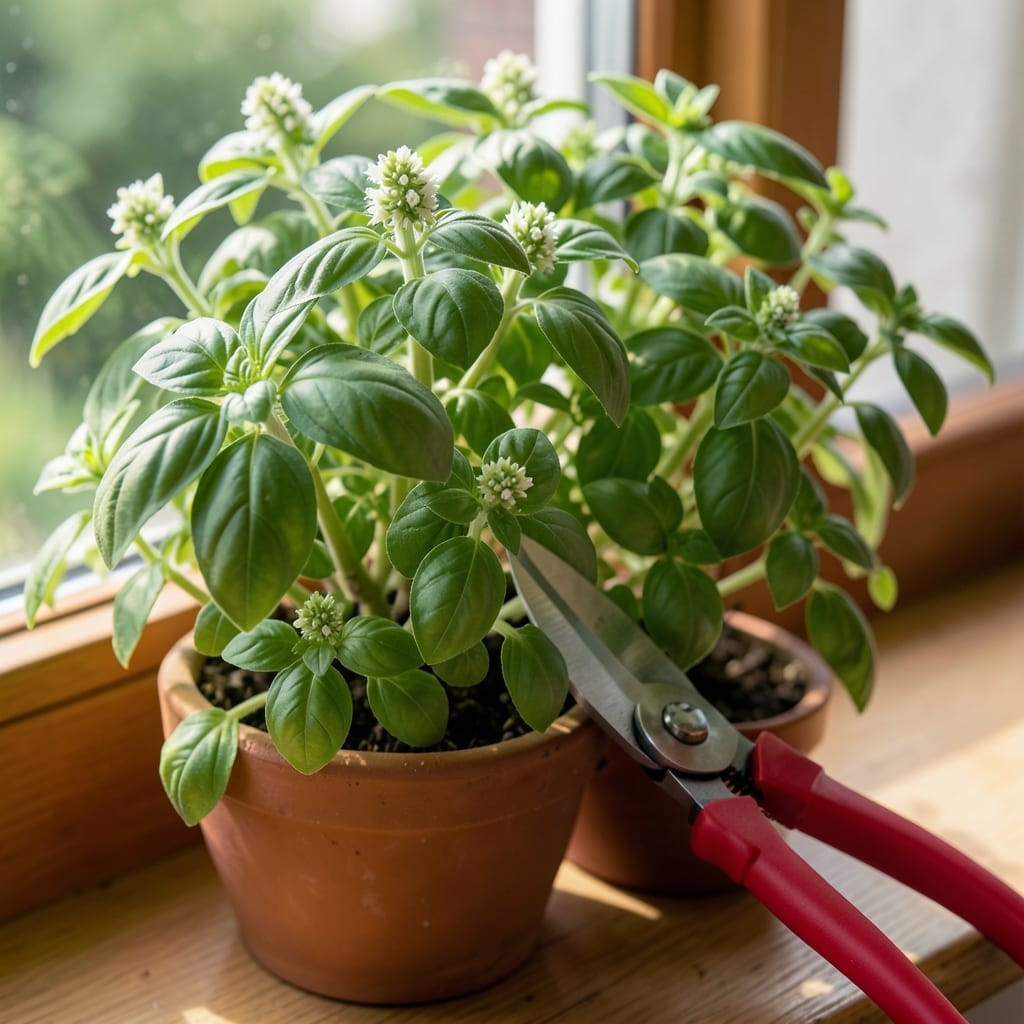What to Do If Basil Flowers: Prune for Continued Leaf Production