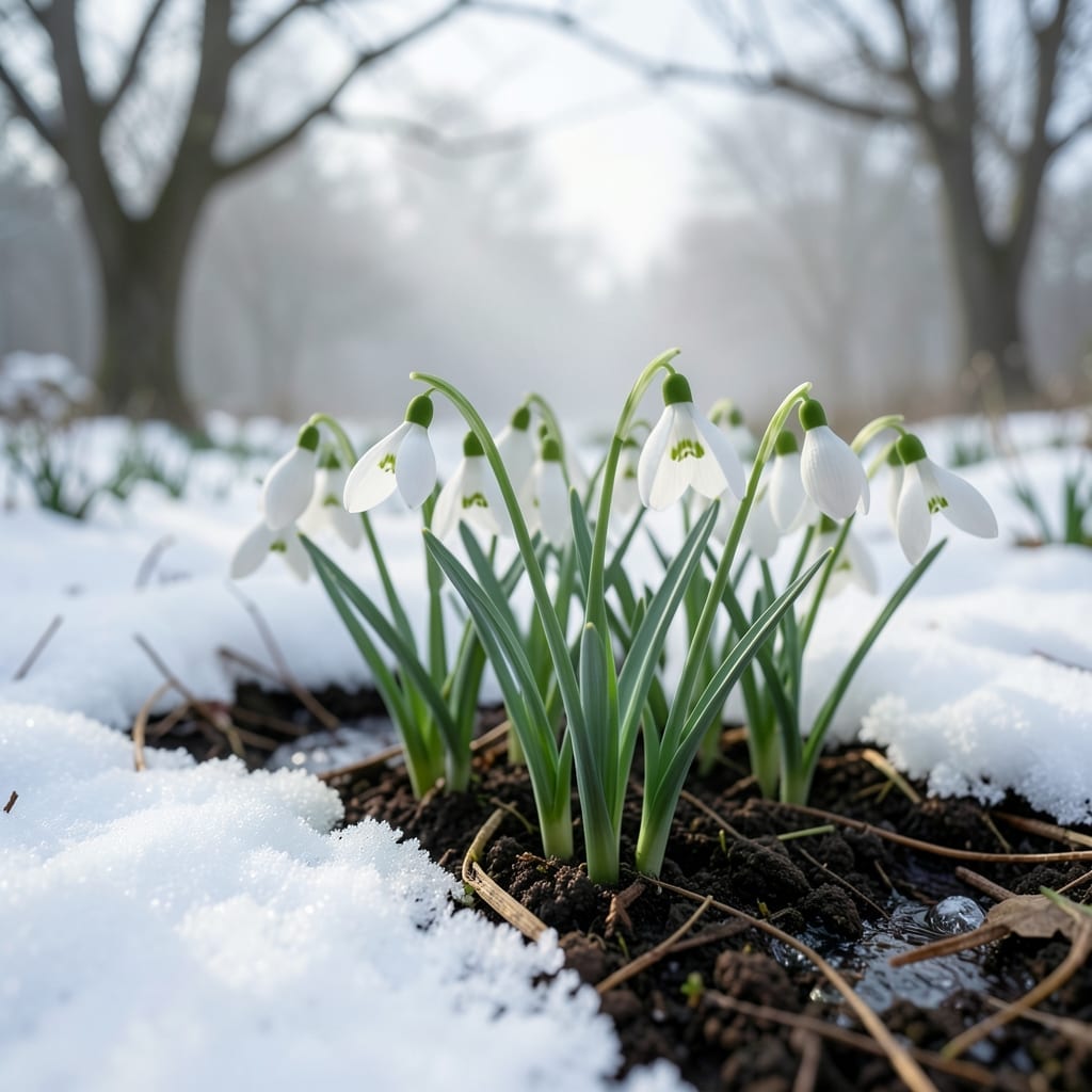 Snowdrops Galanthus