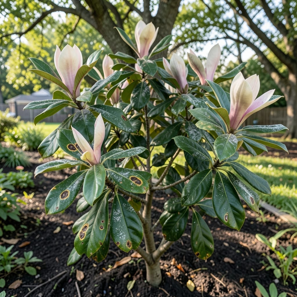 Magnolia Shrub Diseases: Visual Guide to Diagnosis and Organic Remedies Magnolia Shrub Diseases: Visual Guide to Diagnosis and Organic Remedies