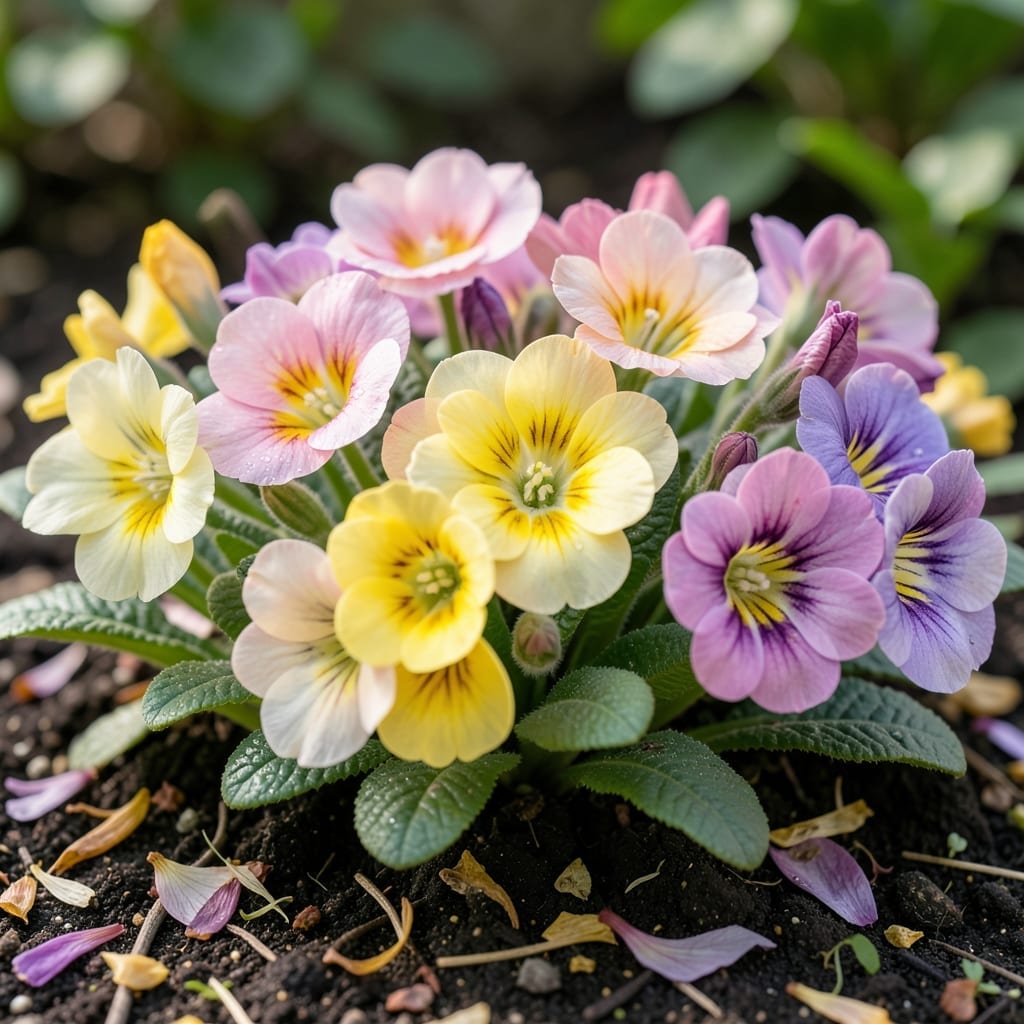 Primrose in Colorful Varieties