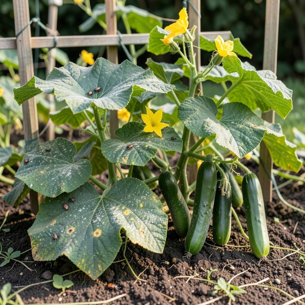 Cucumber Plant Diseases and Pests: Early Signs and Prevention Tactics Cucumber Plant Diseases and Pests: Early Signs and Prevention Tactics