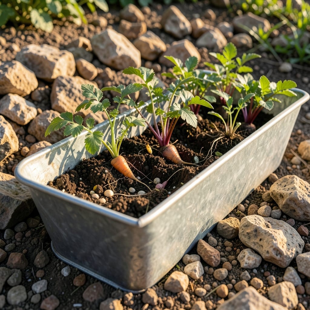 Root Vegetable Trough Bed