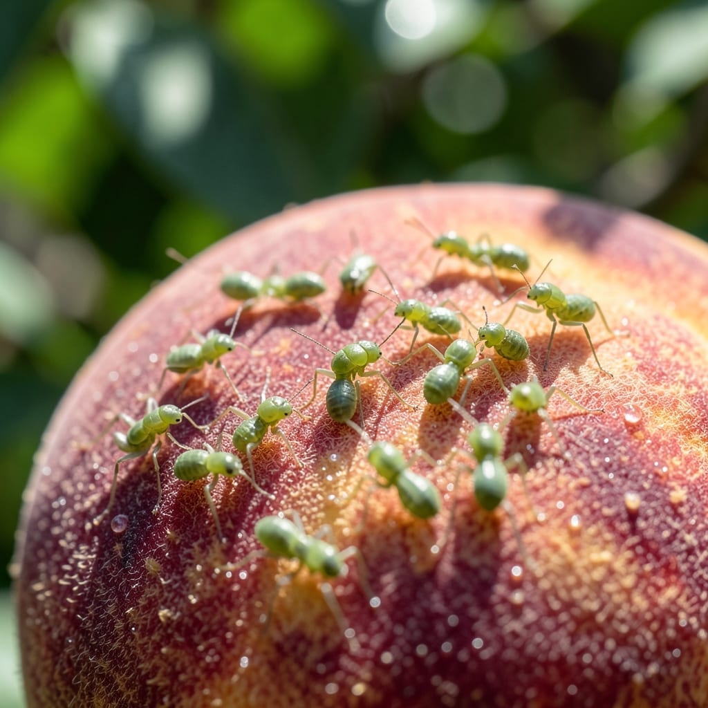 Aphids on Peaches: Natural Spray for Organic Fruit Protection