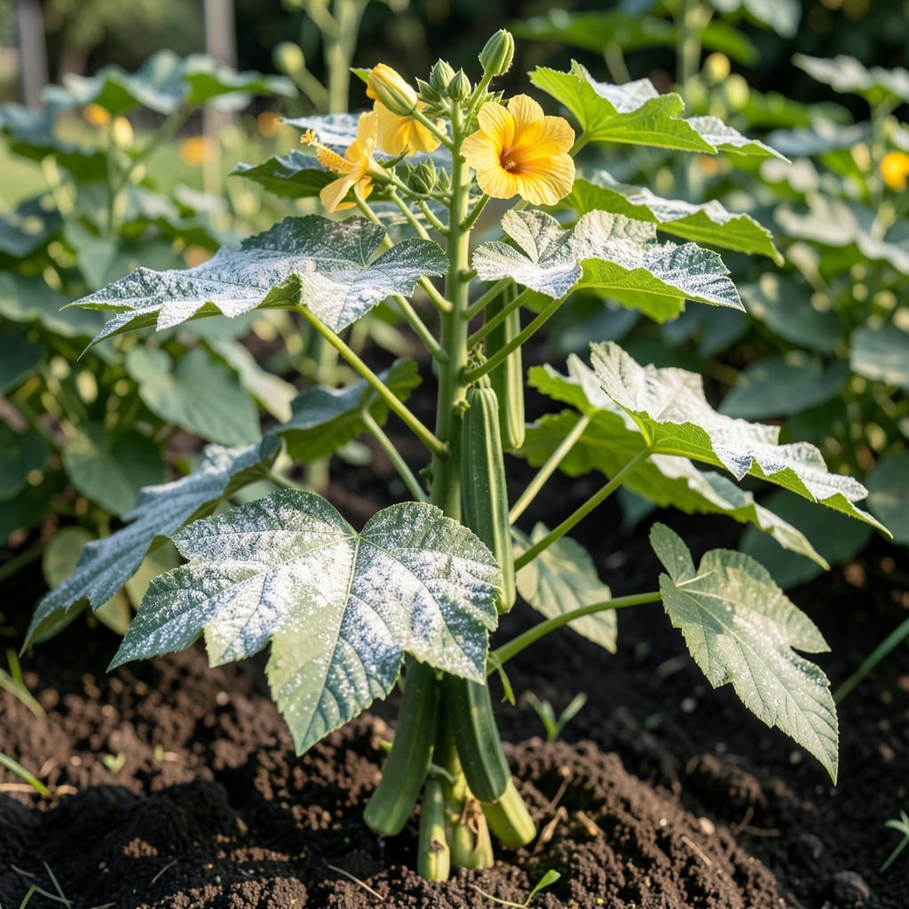Okra Powdery Mildew: Visual Guide to Early Identification and Prevention