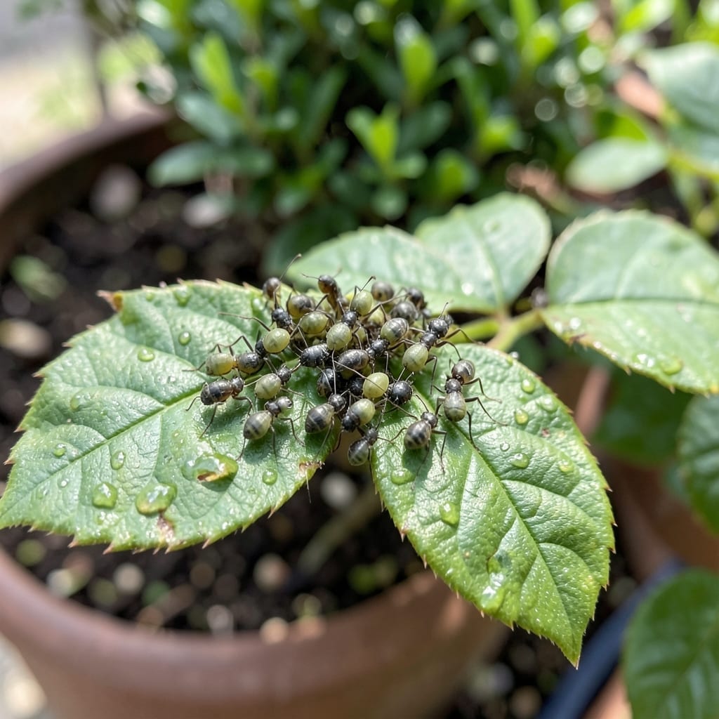 Aphids on Outdoor Potted Plants: Neem Oil Treatment for Green Thumb Success